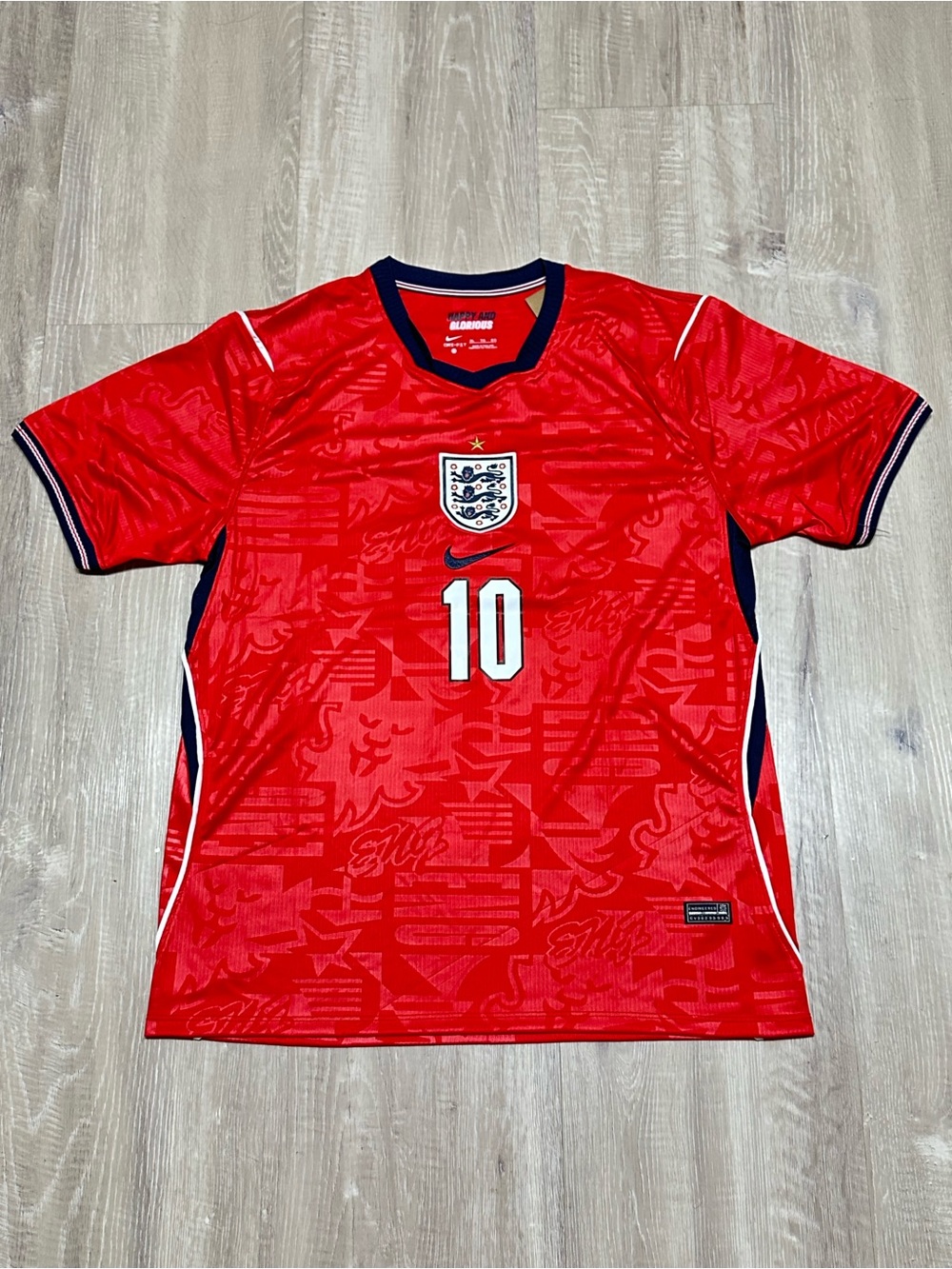 J Bellingham Red England Soccer/Football Mens Slim Fit XL Kit 2026